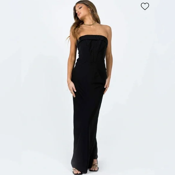 Princess Polly | Dresses | Princess Polly Lana Black Maxi Dress Size 4 |  Poshmark
